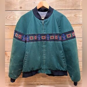 Vintage David James Rustic Bomber Jacket